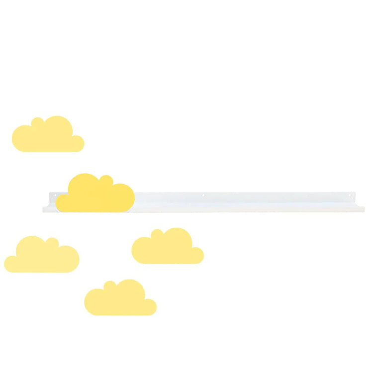 TRESXICS. Large Wall Shelf & Cloud Stickers (Yellow)