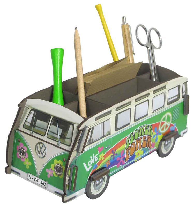 WERKHAUS. Pencil box bus VW T1 Hippie (multicolour)