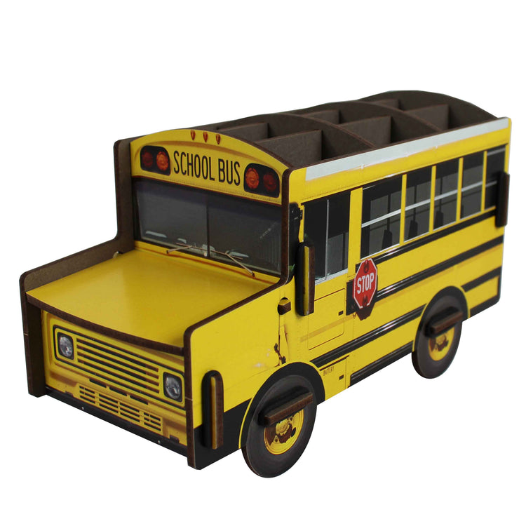 WERKHAUS. Pencil Holder School Bus (Yellow)