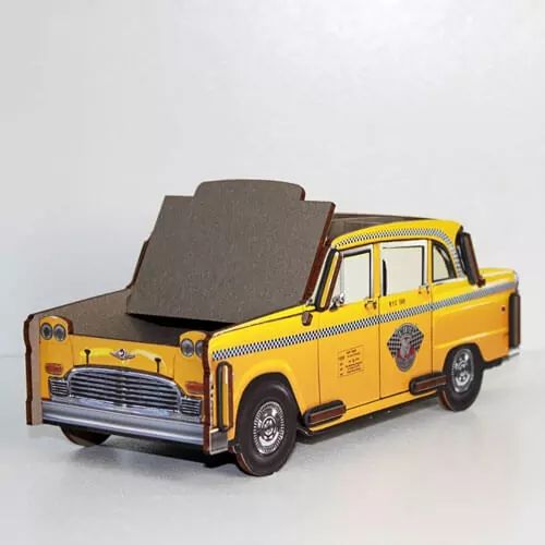 WERKHAUS. Pencil box New York cab (yellow)