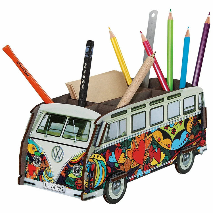 WERKHAUS. Pencil case VW T1 Popart Hearts (multicolored)