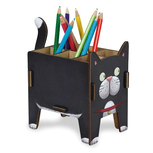 WERKHAUS. Pencil holder Cat (black)