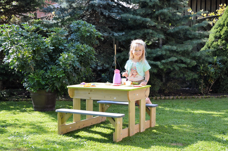 Wendi Toys. T2 Deluxe Picnic Table with Benches