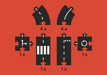 Waytoplay. Ringroad - Small Road Set